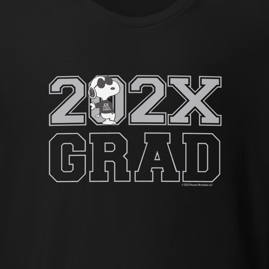 Snoopy Joe Cool Personalized Grad Adult T-Shirt-2