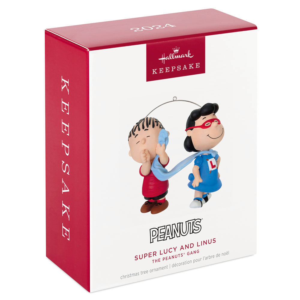 Peanuts Gang Super Lucy and Her Pal Linus Keepsake Ornament