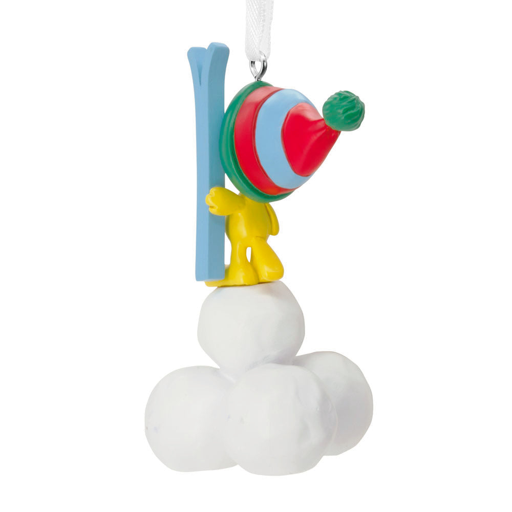 Peanuts Woodstock with Snowballs Ornament