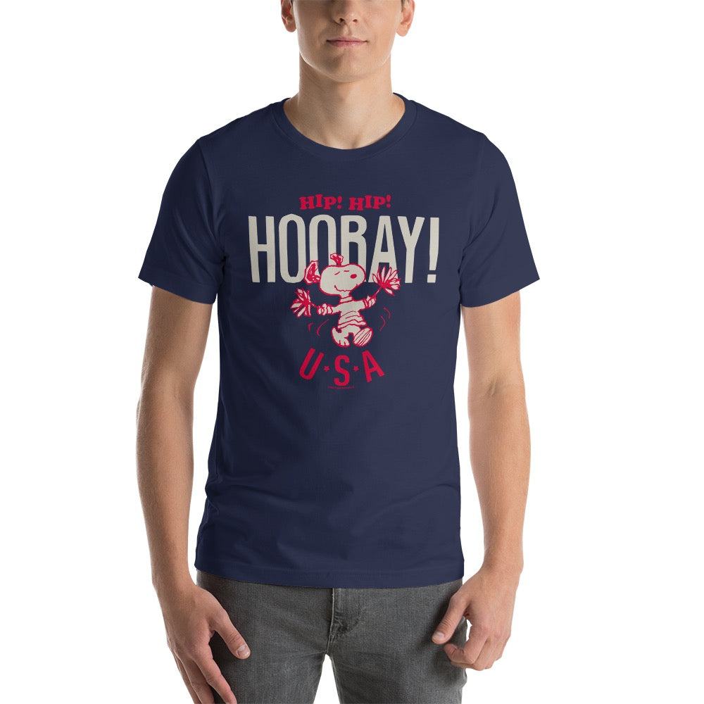 Snoopy Hip Hip Hooray Adult T-Shirt