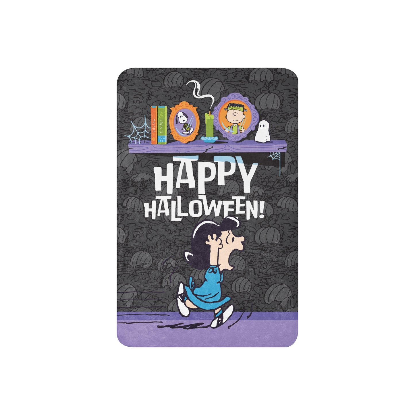 Peanuts Happy Halloween Sherpa Blanket