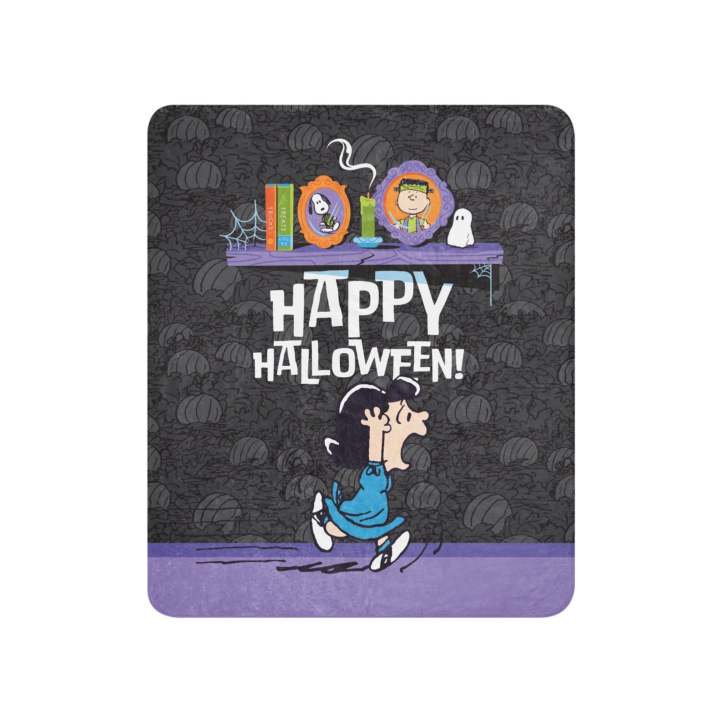 Peanuts Happy Halloween Sherpa Blanket