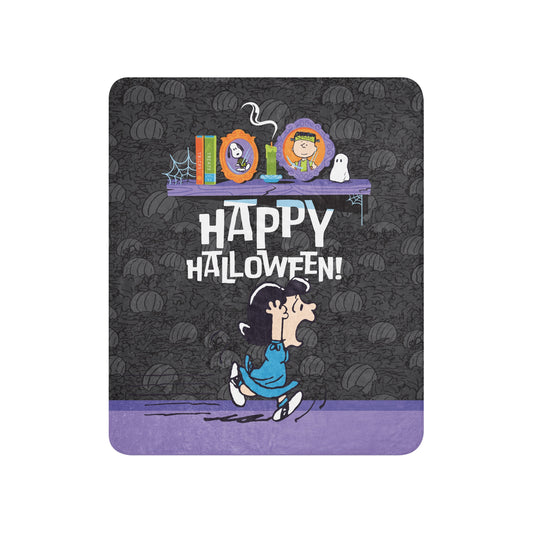 Peanuts Happy Halloween Sherpa Blanket-6