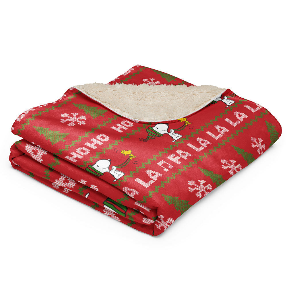 Peanuts HoHoHo Sherpa Blanket