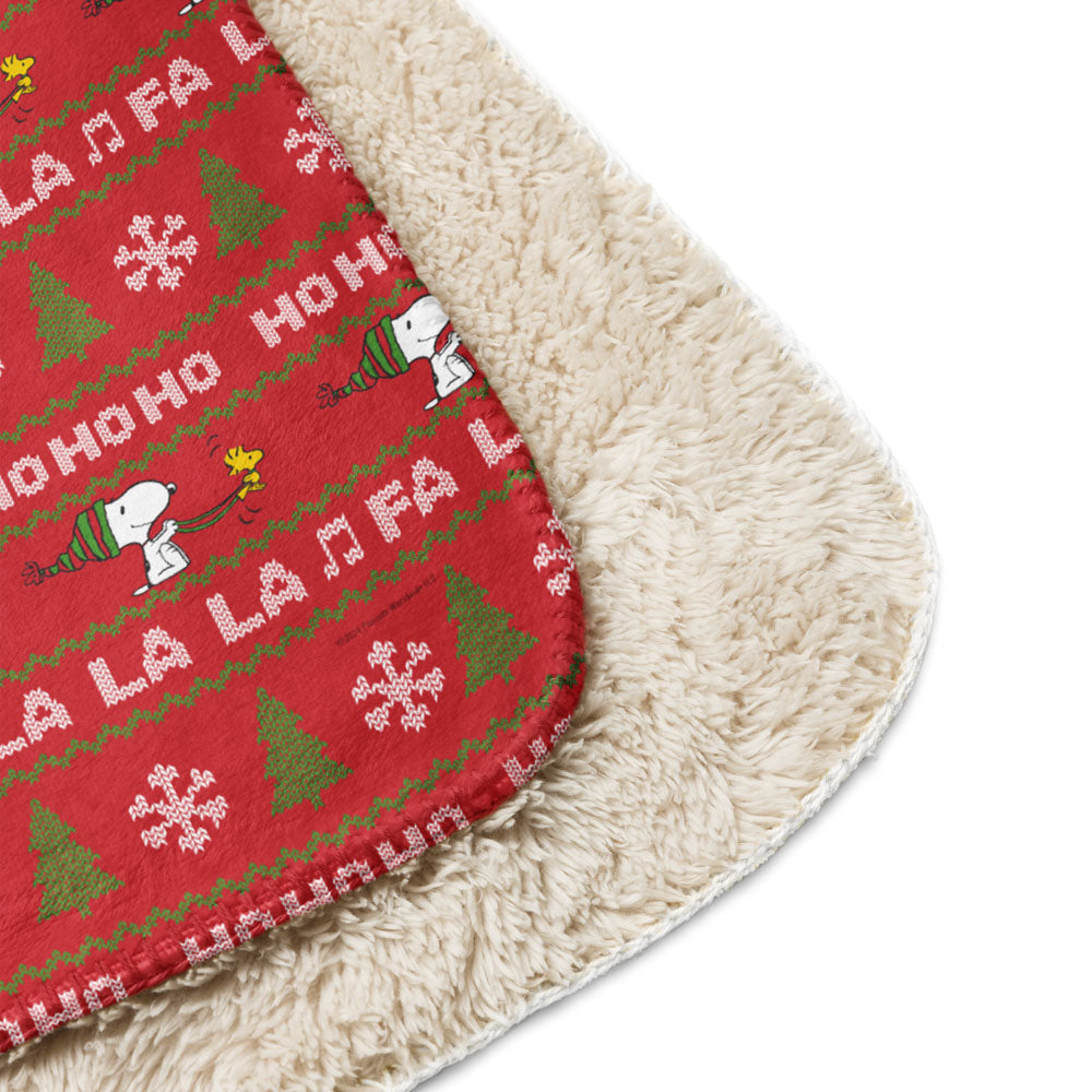 Peanuts HoHoHo Sherpa Blanket