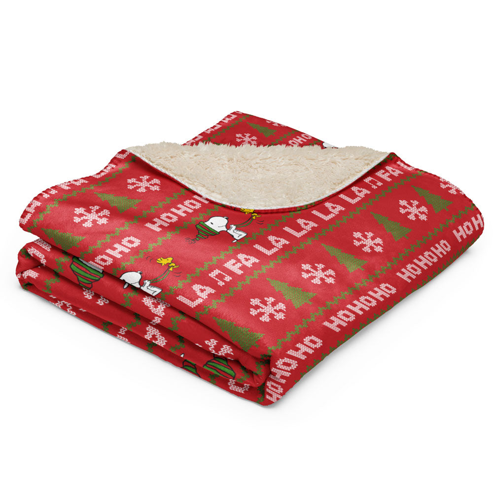 Peanuts HoHoHo Sherpa Blanket