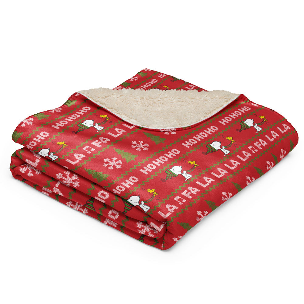 Peanuts HoHoHo Sherpa Blanket