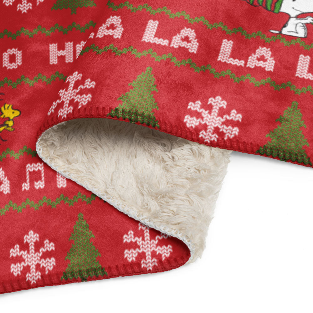 Peanuts HoHoHo Sherpa Blanket