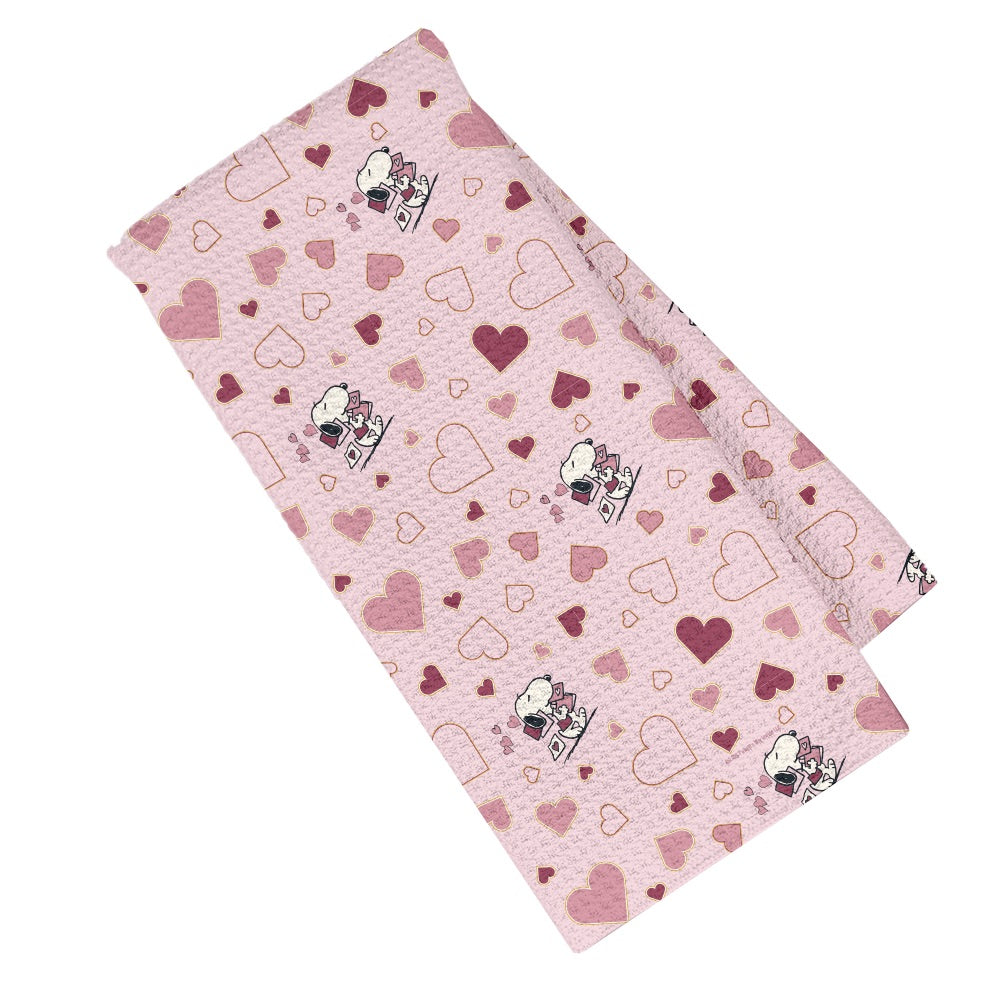 Peanuts Snoopy Hearts Kitchen Towel