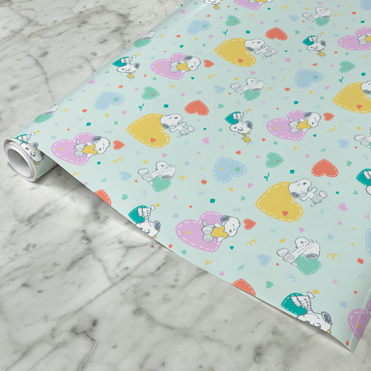 Peanuts Snoopy Hearts Gift Wrap-2
