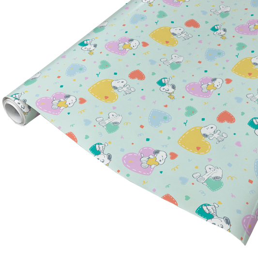 Peanuts Snoopy Hearts Gift Wrap-0