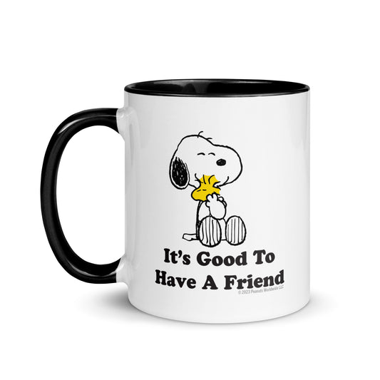 It's Good To Have A Friend Personalized Two Tone Mug-0