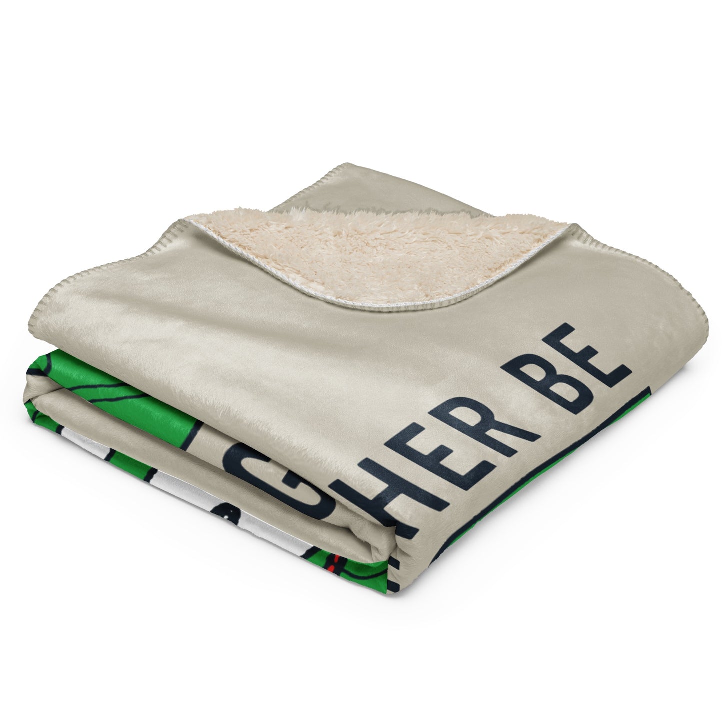 Peanuts I'd Rather Be Playing Tennis Premium Sherpa Blanket