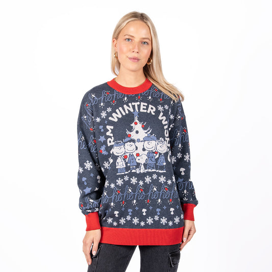 Peanuts Warm Winter Wishes Holiday Sweater-1