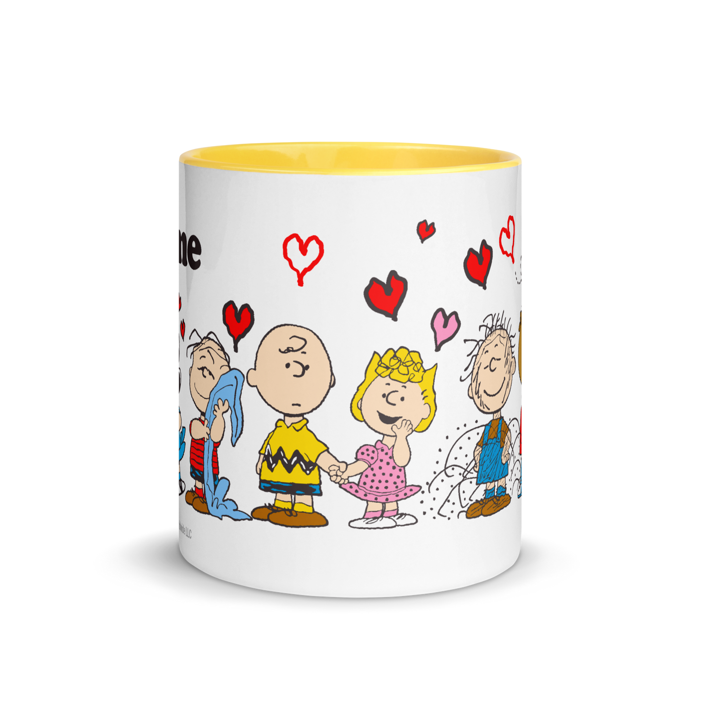 Peanuts Love Is Personalized Two-Tone Mug