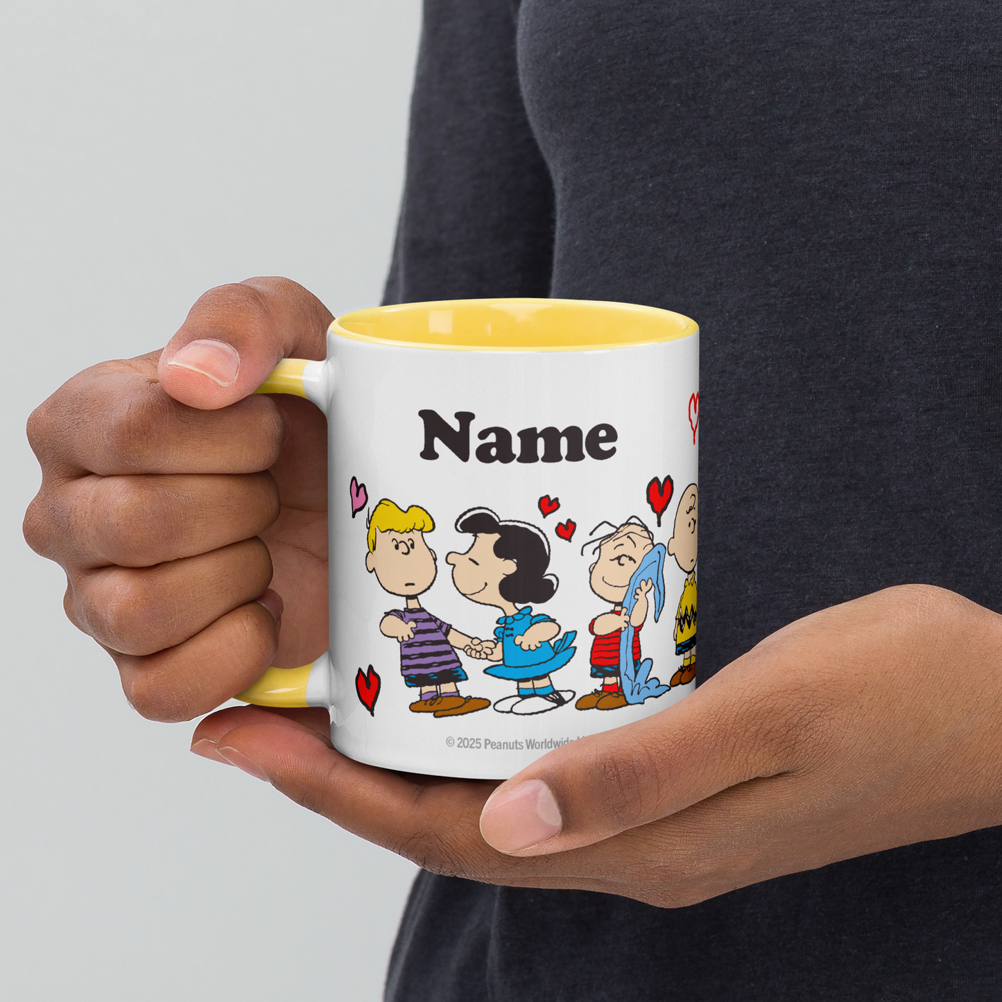 Peanuts Love Is Personalized Two-Tone Mug