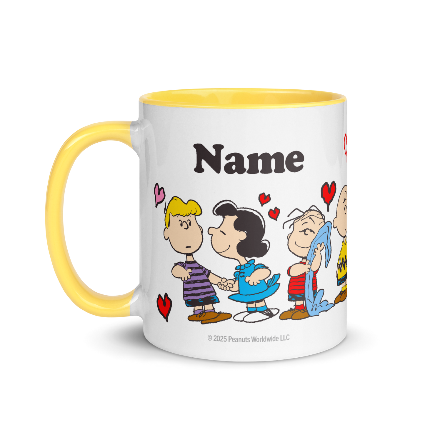 Peanuts Love Is Personalized Two-Tone Mug 11 oz