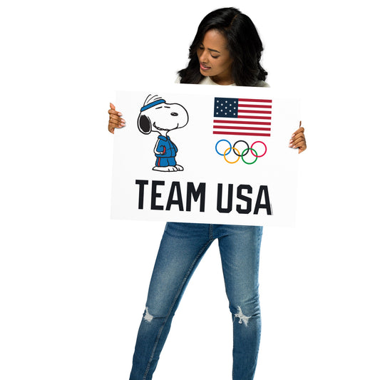 Peanuts Snoopy Team USA 5-Rings Premium Poster-2