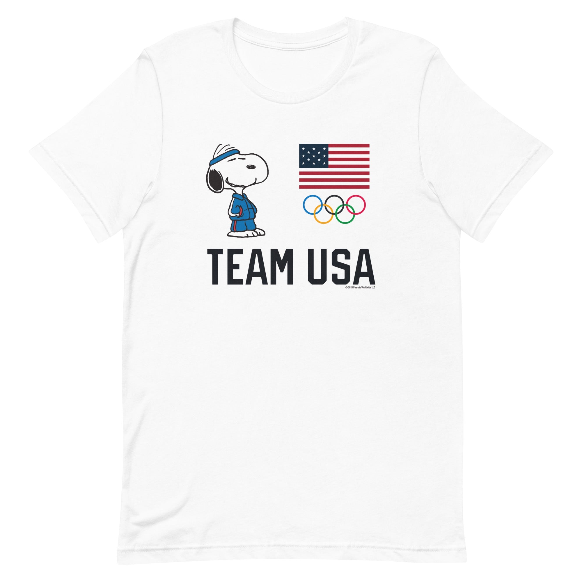 Peanuts Snoopy Team USA Olympic Rings T-Shirt