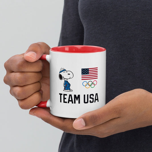 Peanuts Snoopy Team USA 5-Rings Two Tone Mug-3