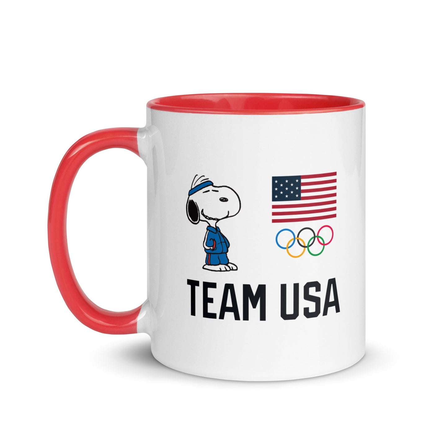 Peanuts Snoopy Team USA 5-Rings Two Tone Mug