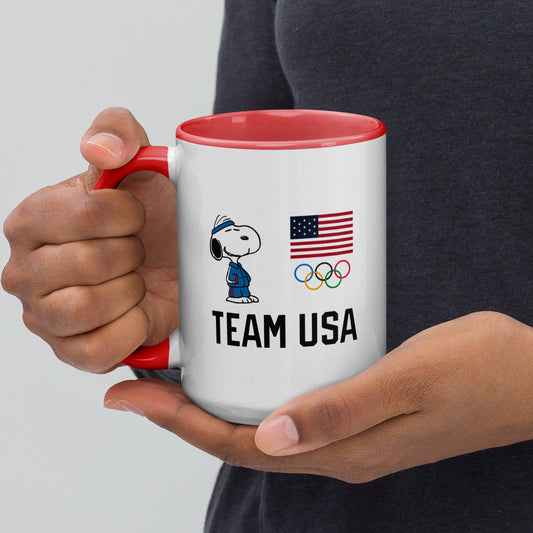 Peanuts Snoopy Team USA 5-Rings Two Tone Mug-6