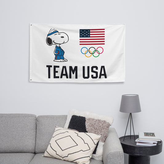 Peanuts Team USA 5-Rings Flag-3