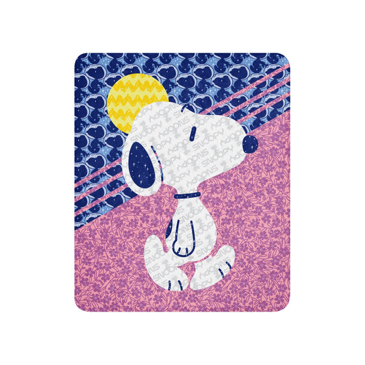 Peanuts Snoopy Pattern Mix Sherpa Blanket-6