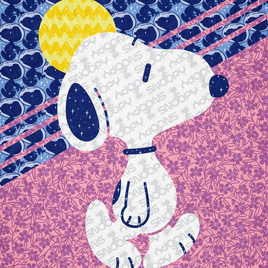 Peanuts Snoopy Pattern Mix Sherpa Blanket-1