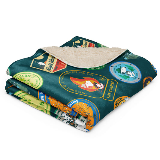 Beagle Scouts 50 Years Badges Sherpa Blanket-5