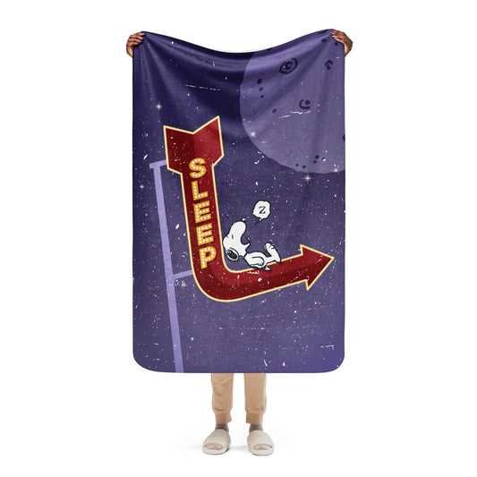 Peanuts Snoopy Sleep Sherpa Blanket-5