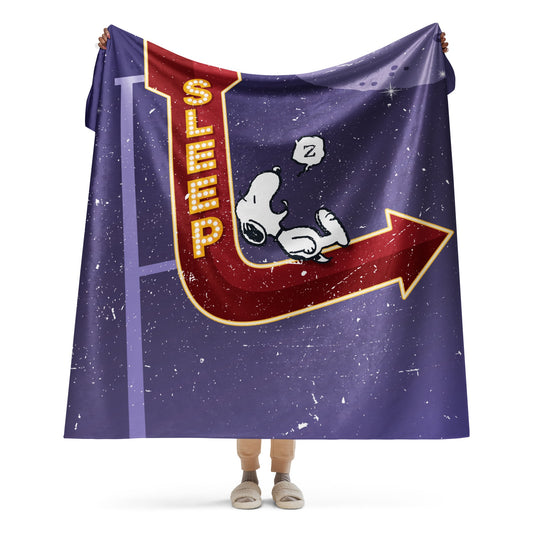 Peanuts Snoopy Sleep Sherpa Blanket-11