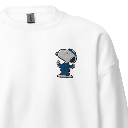 Peanuts Snoopy Sports Embroidered Crewneck-1