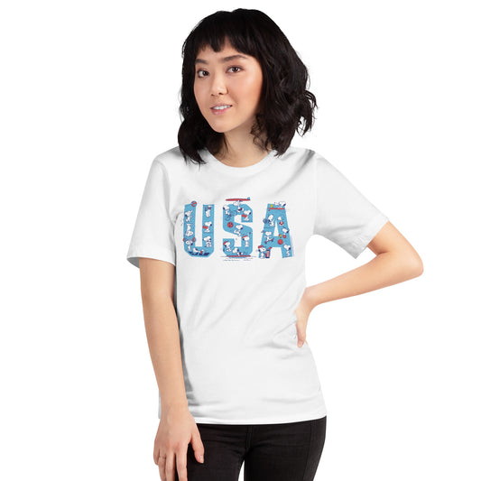 Snoopy USA Sports T-Shirt-2