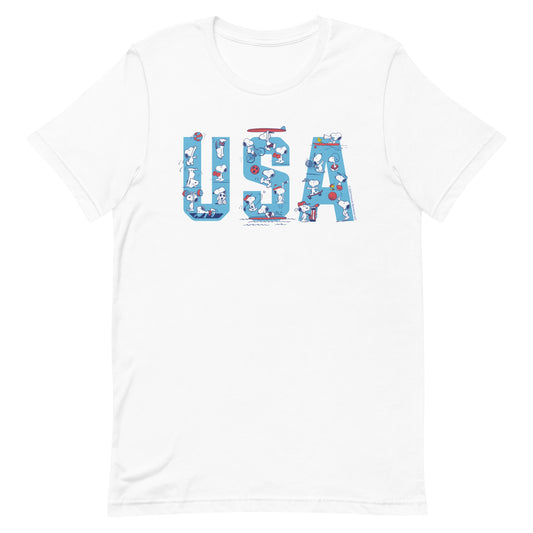 Snoopy USA Sports T-Shirt-0