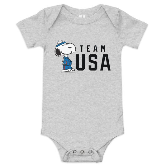 Peanuts Snoopy Team USA Baby Bodysuit-0