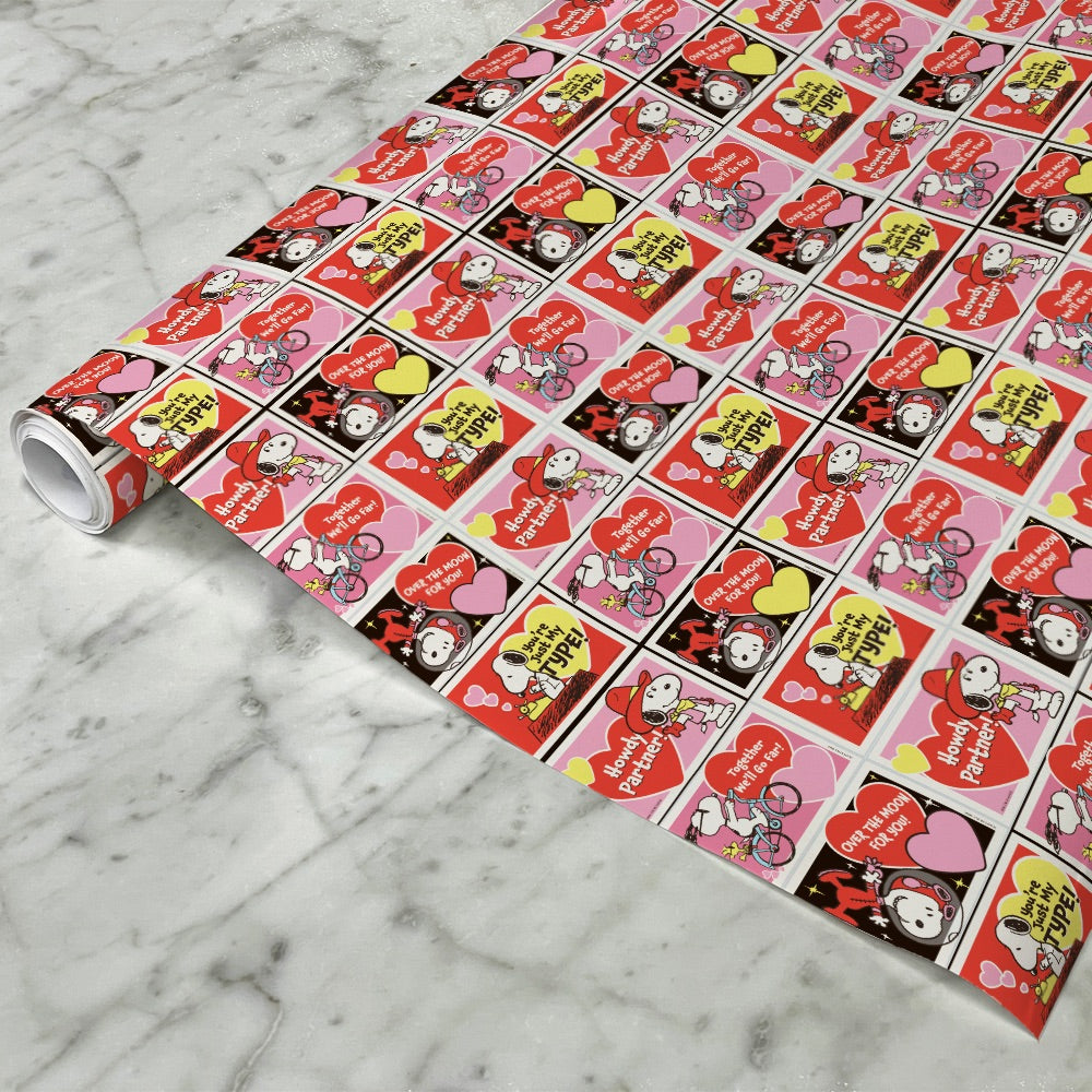 Peanuts Valentine's Day Gift Wrap