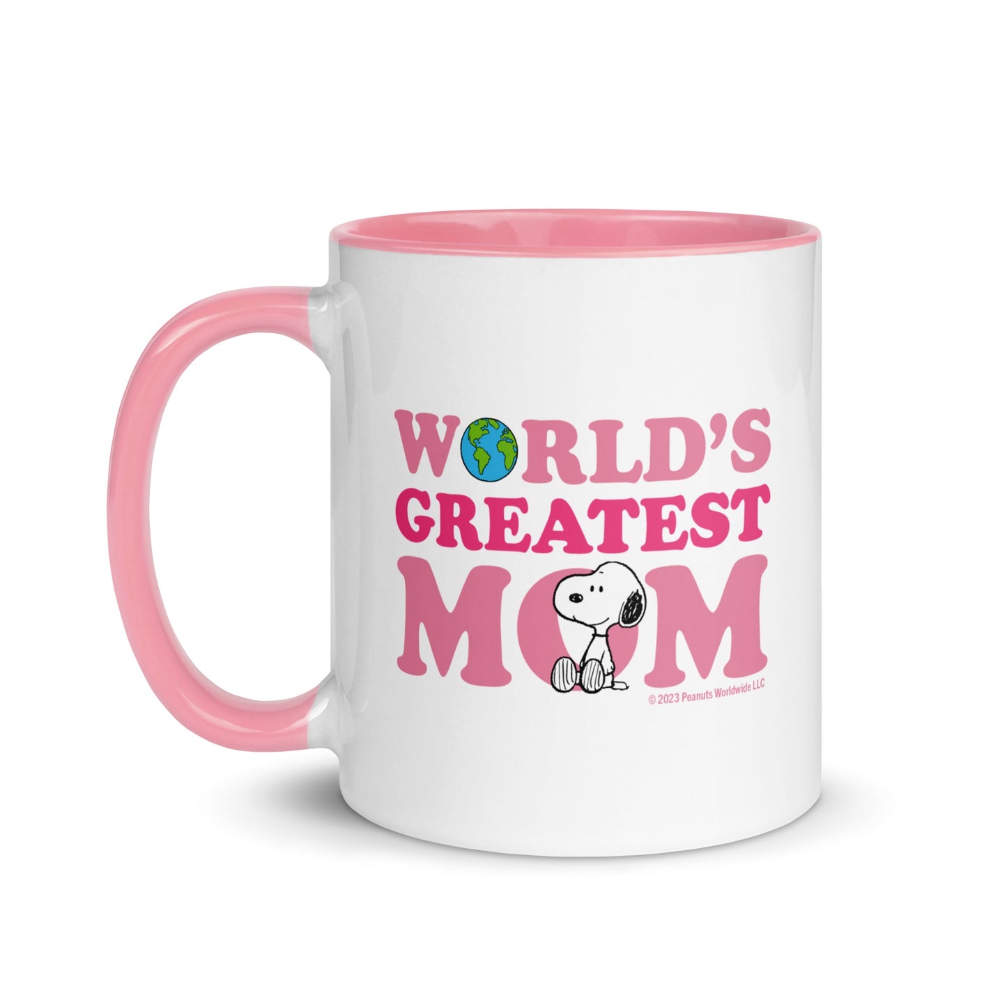 Snoopy World's Greatest Mom Personalized Two Tone Mug