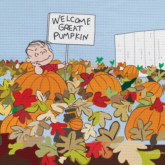 It's the Great Pumpkin, Charlie Brown Welcome Great Pumpkin! Kitchen Towel-1
