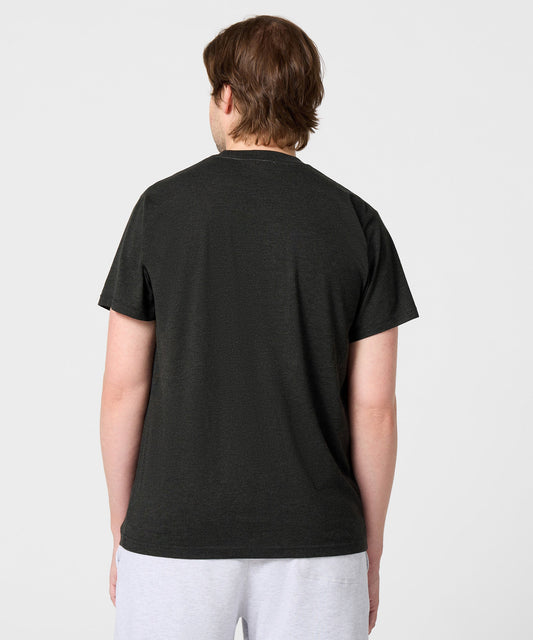 Charcoal t-shirt featuring the Charlie Brown baseball team graphic on the chest-3