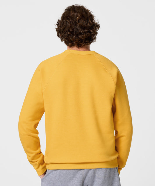 Gold crew-neck sweatshirt featuring a large Charlie Brown graphic centered on the front chest-3