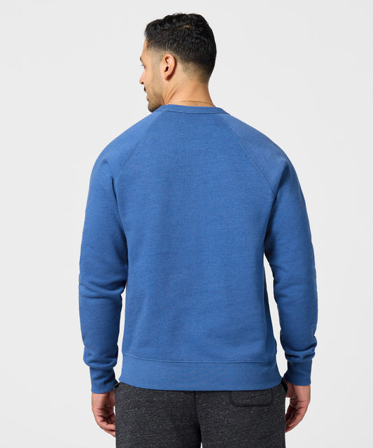 Royal blue crewneck sweatshirt featuring Charlie Brown and a Rocky Mountain National Park graphic on the front chest-3