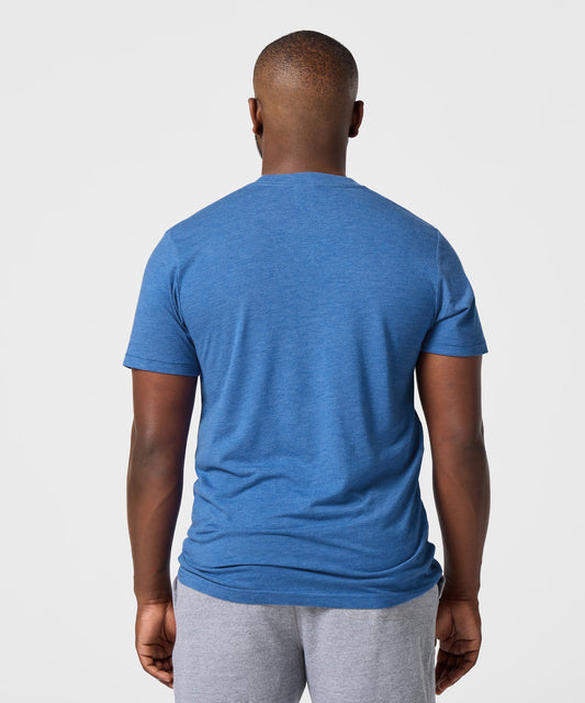 Royal blue t-shirt featuring a graphic of Franklin from Peanuts centered on the front-3
