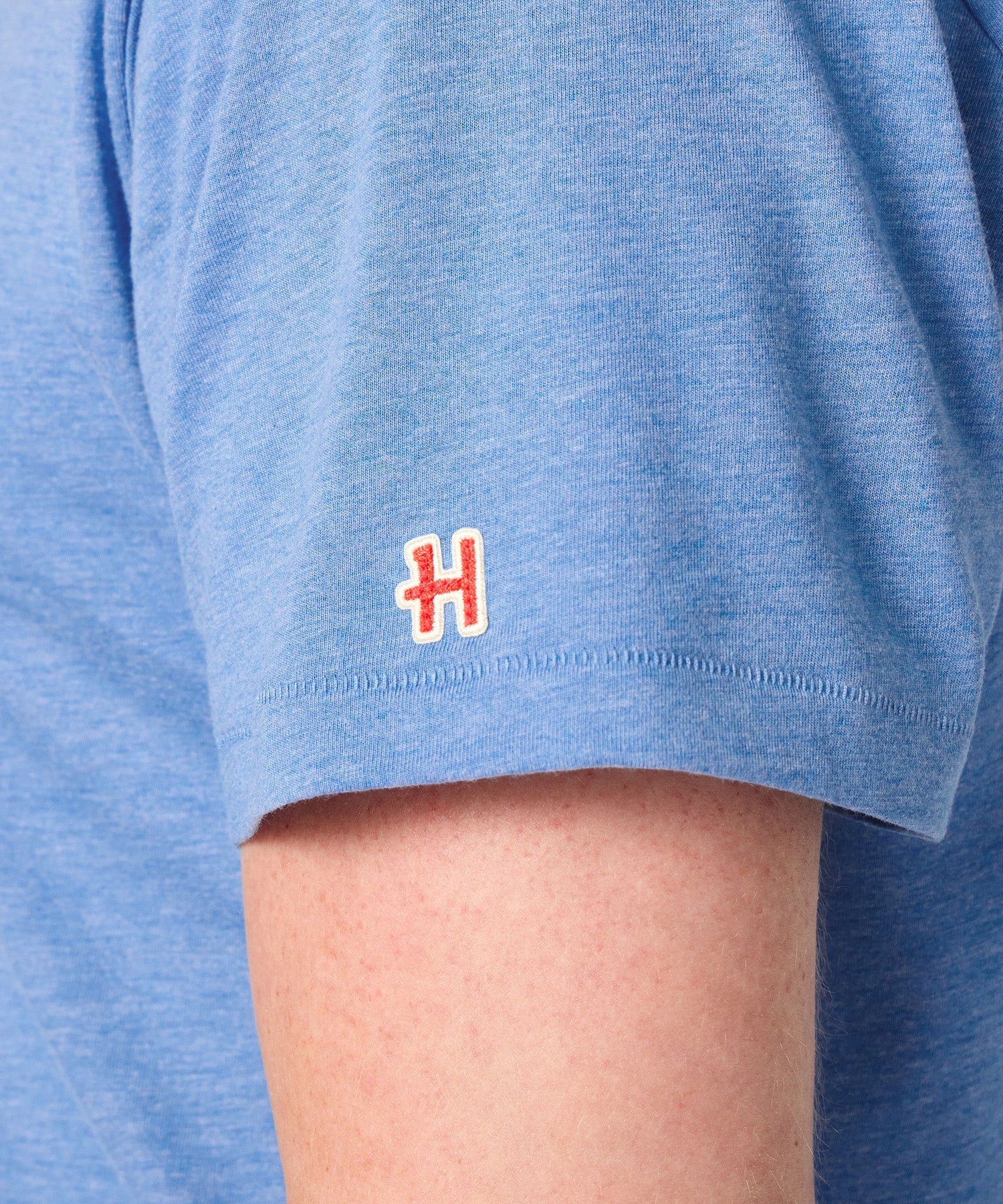 Close-up texture shot of the super-soft cotton blend fabric