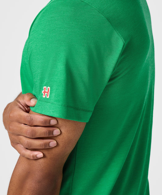 Green t-shirt featuring Peppermint Patty and Marcie smiling together on the front chest-4