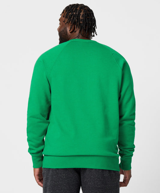 Green crewneck sweatshirt featuring a graphic of Peppermint Patty and Marcie on the front-3