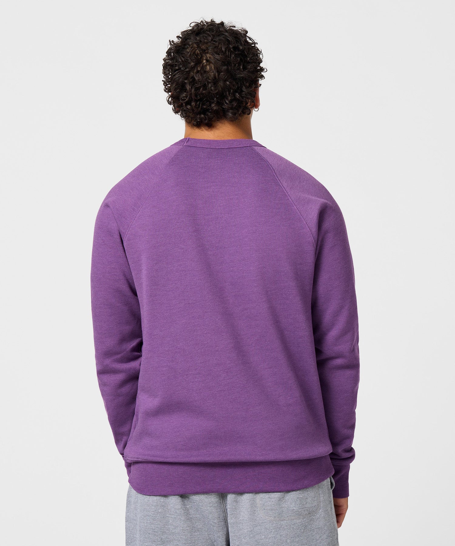 Close-up of the ultra-soft fabric texture and collar ribbing