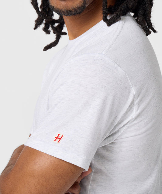 Ash grey crew-neck t-shirt featuring a multi-panel graphic of Snoopy and Woodstock on the front-4