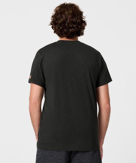 Charcoal t-shirt featuring a dynamic graphic of Snoopy on the front chest-3