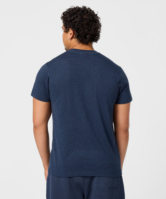 Navy crew-neck t-shirt featuring Snoopy and Acadia National Park graphic centered on the front chest-3